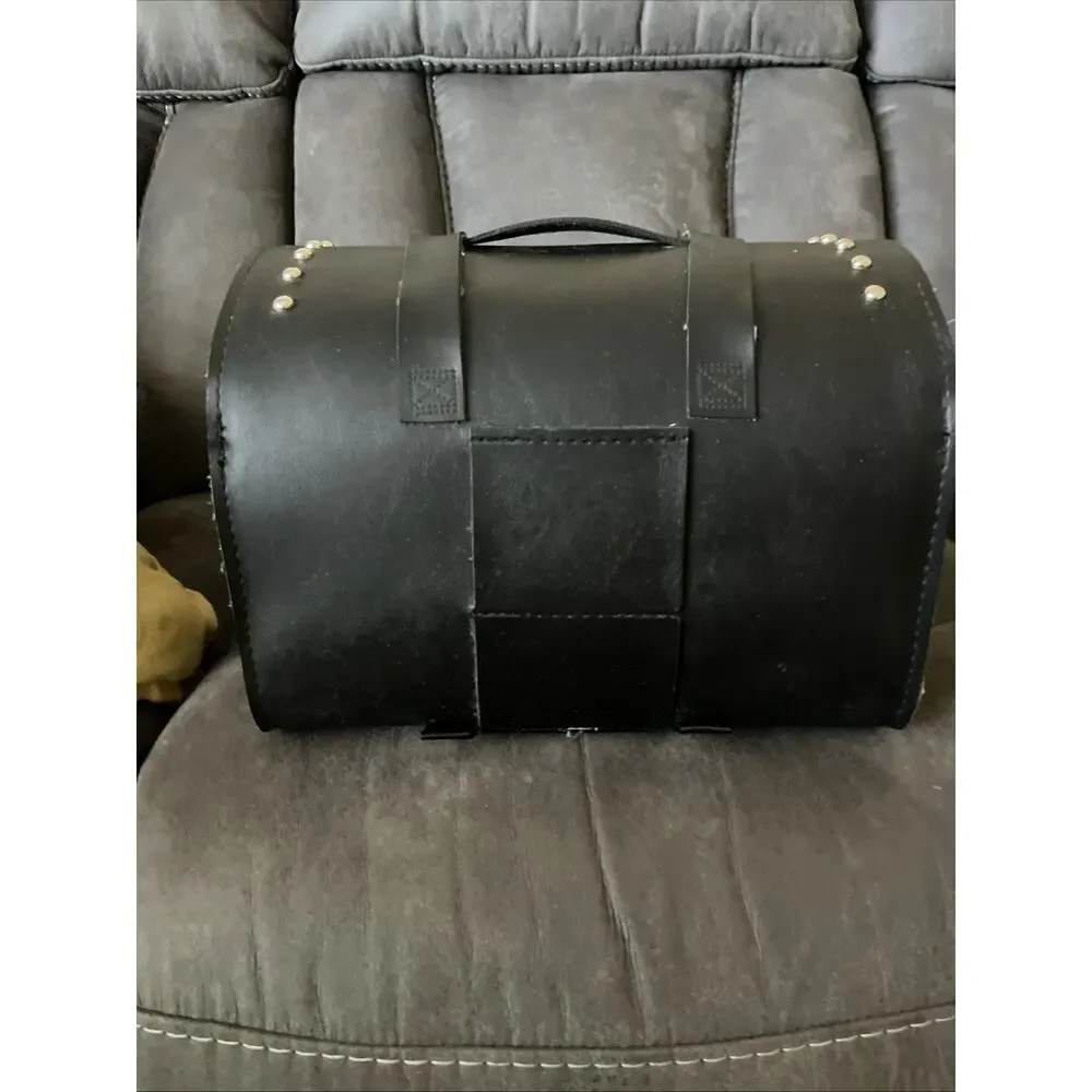 Willie & Max 58502-01 Ranger Studded Max Pax Saddle Bag Black Motorcycle Storage
